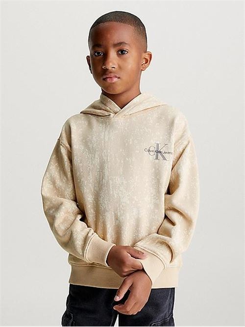 SECOND SKIN AOP HOODIE CALVIN KLEIN JEANS | IB0IB01956/0F5